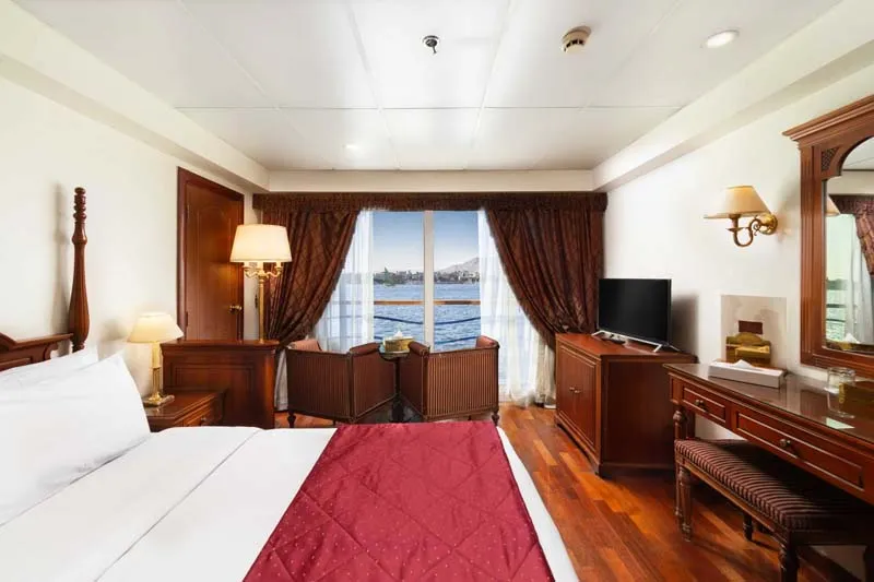 Cabin aboard the Royal Princess Nile Cruise Nile cruise